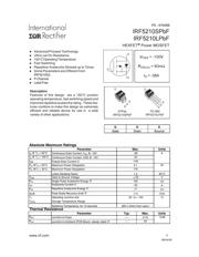 IRF5210 Datenblatt PDF