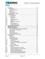 NRF24LU1P-F16Q32-R7 数据规格书 4