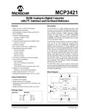 MCP3421A5T-E/CH 数据规格书 1