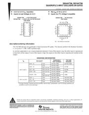 SN74ACT86NSR 数据规格书 1