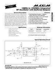 MAX2620EUA Datenblatt PDF