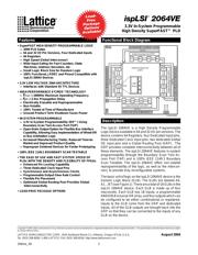 ISPLSI2064VE-100LT44 datasheet.datasheet_page 1