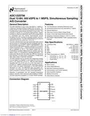 ADC122S706CIMT/NOPB 数据规格书 1