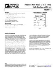 ADL5315ACPZ-R7 数据规格书 1