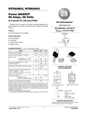 NTB85N03T4 datasheet.datasheet_page 1