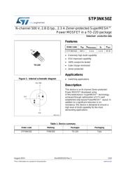 STP3NK50Z datasheet.datasheet_page 1