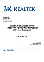 RTL8201CP-VD-LF Datenblatt PDF