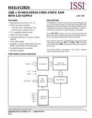 IS61LV12824-8BI 数据规格书 1