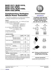 MJH11019G Datenblatt PDF