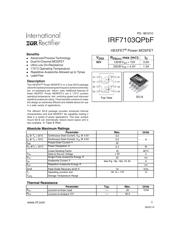 IRF7103QTRPBF 数据规格书 1