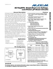 MAX6390XS29D4+T Datenblatt PDF