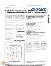 MAX9995 数据规格书 1