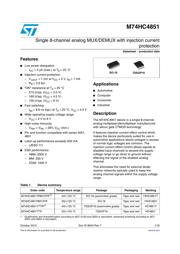 M74HC4851YRM13TR 数据规格书 1