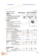 IRFP27N60K datasheet.datasheet_page 1