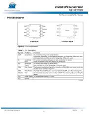 SST25VF020-20-4I-SAE 数据规格书 4