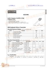 KSC945 datasheet.datasheet_page 1