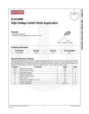 FJA13009 datasheet.datasheet_page 2