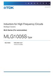 MLG1005S10NJTD25 数据规格书 1