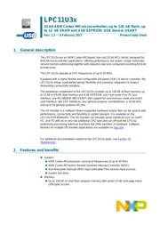 LPC11U35FBD64/401, Datenblatt PDF