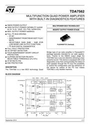 TDA7562 datasheet.datasheet_page 1