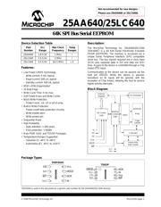 25LC640T-I/SN datasheet.datasheet_page 1