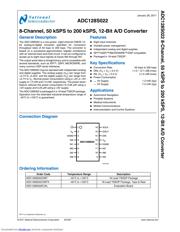 ADC128S022CIMTX/NOPB 数据规格书 1