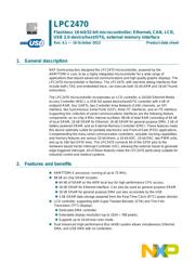 LPC2470FET208 datasheet.datasheet_page 1