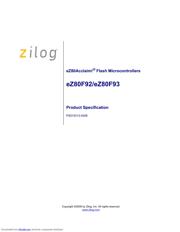 EZ80F93AZ020SG datasheet.datasheet_page 1