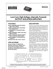 ISO113B datasheet.datasheet_page 1