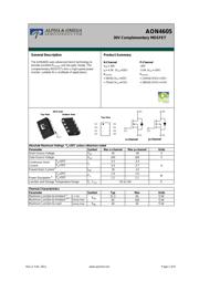 AON4605 数据规格书 1