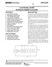 ADS1245IDGST 数据规格书 1