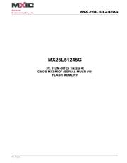 MX25L51245GZ2I-10G Datenblatt PDF