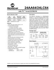 24LC64XT-I/ST 数据规格书 1