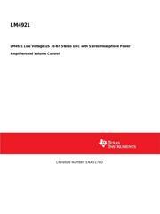 LM4921ITL/NOPB 数据规格书 1