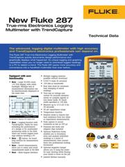 FLUKE 287/FVF 数据规格书 1