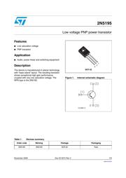 2N5195 Datenblatt PDF