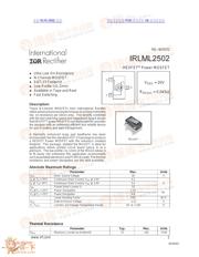 IRLML2502 datasheet.datasheet_page 1