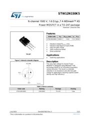 STW12N150K5 datasheet.datasheet_page 1