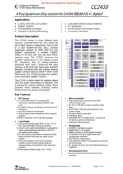 CC2430F128RTC Datenblatt PDF