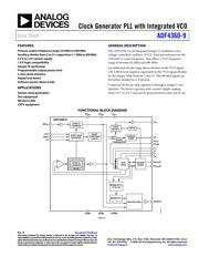 ADF4360-9BCPZRL 数据规格书 1