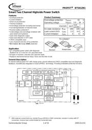 BTS612N1E3128A 数据规格书 1