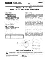 OPA3692 datasheet.datasheet_page 1