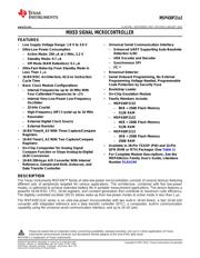 MSP430F2132IRHBT Datenblatt PDF