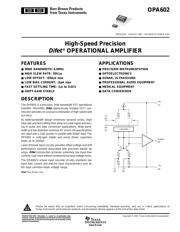 OPA602 datasheet.datasheet_page 1