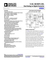 AD9684 数据规格书 1