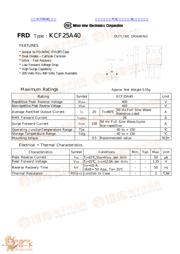 KCF25A40 数据规格书 1