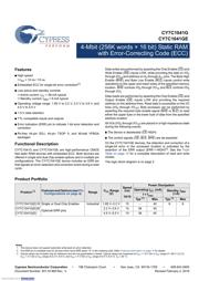 CY7C1041G30-10VXI 数据规格书 1