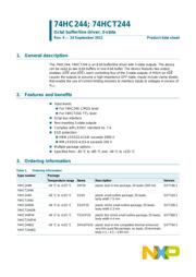 74HC241D,653 Datenblatt PDF