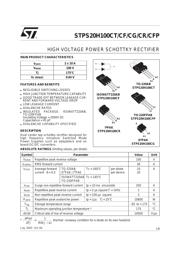 STPS20H100CF datasheet.datasheet_page 1