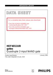HEF4011UBP 数据规格书 1
